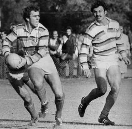 Rafael Madero y Marcelo Loffreda, dos piezas claves de aquel equipo del SIC que quedó en la historia del rugby argentino