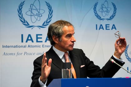 Rafael Mariano Grossi, director general del Organismo Internacional de la Energía Atómica, que determinó que Irán no está cumpliendo con las normas del organismo. (AP Foto/Jon Gambrell)