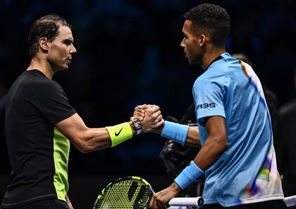 Rafael Nadal cayó ante Felix Auger-Aliassime en el ATP Finals, en Turín