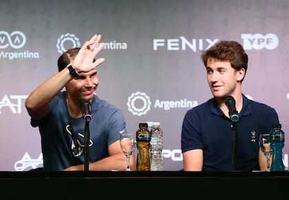 Rafael Nadal y Casper Ruud, en la Argentina