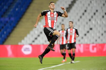 Rafael Santos Borré reforzó con cuatro tantos su condición de máximo goleador del ciclo de Gallardo; hizo 53 en 137 encuentros, a razón de 0,38 por partido.