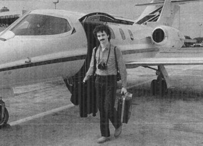 Rafael Wollmann, al volver a Buenos Aires desde Malvinas, el 4 de abril de 1982