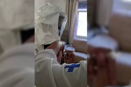 Rafel recibió la vacuna contra el covid (Foto gentileza Rafael para BBC)