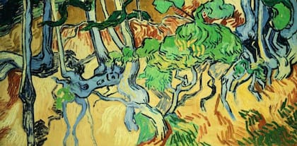 "Raices de árbol", de 1890. Muchos expertos la consideran la última obra de Van Gogh