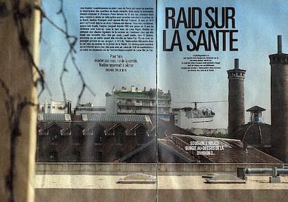 Raid sobre La Santé: el Alouette sobre los techos del penal parisino, minutos antes de fuga de Michel Vaujou