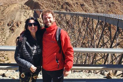 Ralu y Martín, su novio argentino.