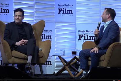 Rami Malek durante la entrevista en el Festival de Santa Barbara