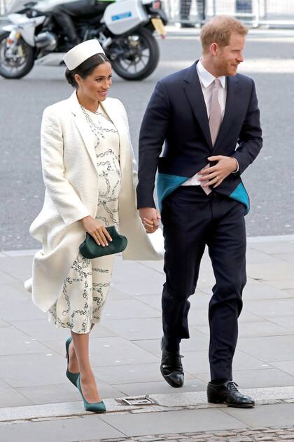 Meghan Markle con el mismo diseño que Victoria Beckham