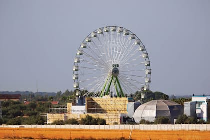 El lugar también tuvo una gran vuelta al mundo de 40 metros de altura