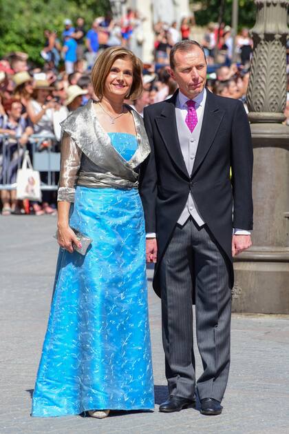 Emilio Butragueño y su mujer, Sonia González