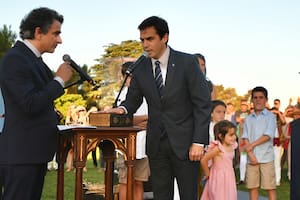 Ramón Lanús, al jurar en San Isidro