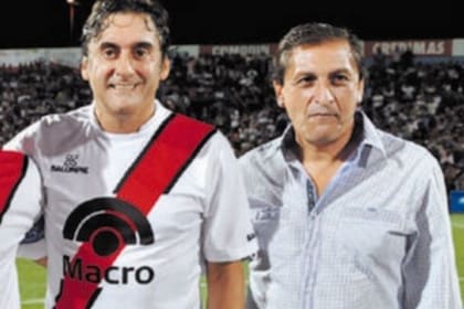 Ramón y Francescoli, en una de las despedidas de Ariel Ortega