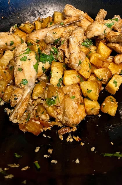 Ranas a la provenzal en Miramar