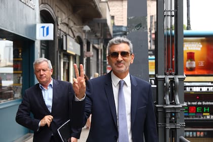 Randazzo durante el ingreso al recinto de Diputados