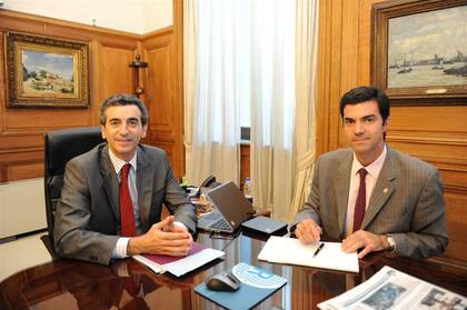 Randazzo y Urtubey, cuando el primero era ministro del Interior y Transporte y el segundo, gobernador de Salta