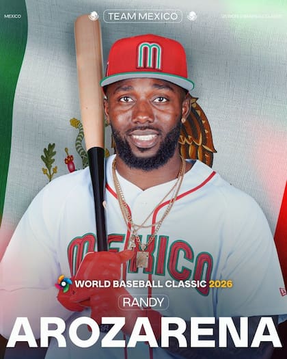 Randy Arozarena jugará con México el Clásico Mundial 2026 (X @WBCBaseball)