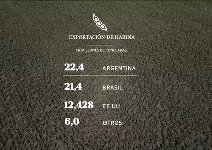 Ranking mundial de exportación de harina