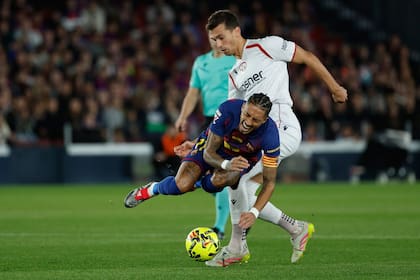 Raphinha, víctima de la violencia física de Osasuna