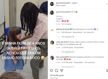Raquel, la mamá de María, se encargó de viralizar el momento