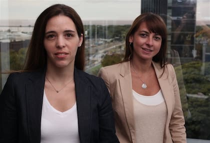 Raquel Larraburu y Stella Barrandeguy, de Samsung Argentina