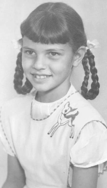 Raquel Welch, en una foto de su infancia