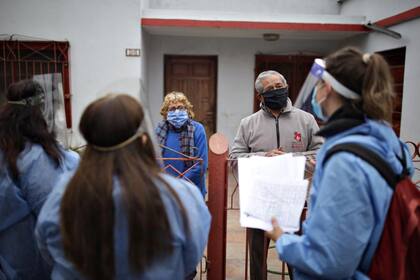 Rastreos de casos de coronavirus en Gregorio de Laferrere