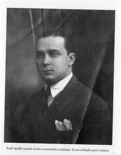 Raúl Apold cuando empezaba a trabajar
