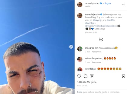 Rauw Alejandro debutó como actor en Sky Rojo.