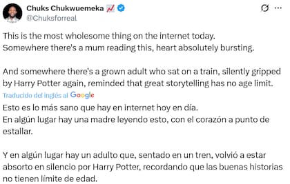 Reacción ante el tuit de J.K. Rowling