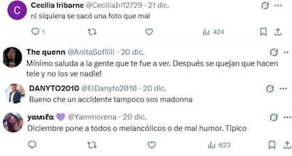 Reacción de los usuarios ante el gesto de Zampini