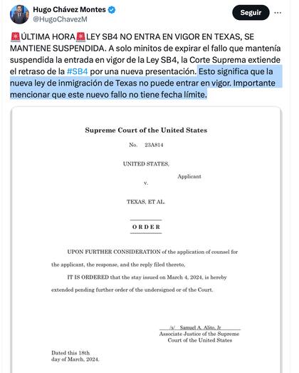 Reaccionan a la decisión de la Suprema Corte sobre la ley SB4
