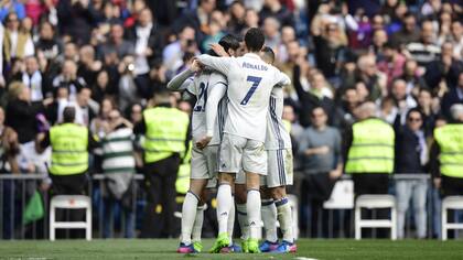 Real Madrid festeja su triunfo en el Bernabeu