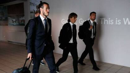Real Madrid llegó esta mañana a Cardiff