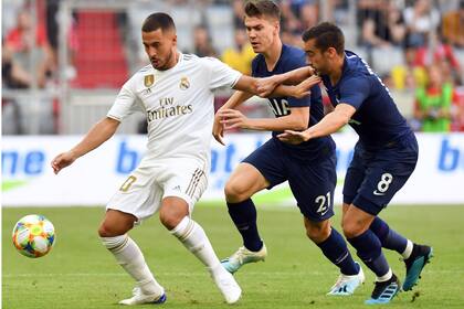 Aún improductivo, el belga Eden Hazard es la figura estelar en las incorporaciones de un Real Madrid que, por ahora, preocupa en la pretemporada.