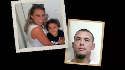 Rebeca Hogue y su hijo Jeremiah "Ryder" Johnson (izqda.) y Christopher Trent, a la derecha.