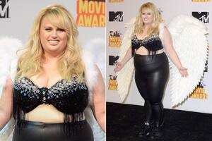 ¡Oh! El look "angel caído" de Rebel Wilson en los MTV Movie Awards 2015