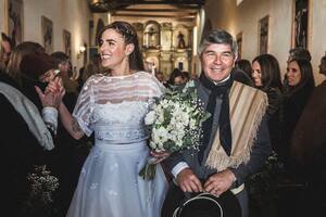 La hija del ex senador Federico Pinedo tuvo un casamiento “a pura tradición” en los valles Calchaquíes