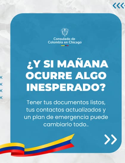 Recomendaciones del Consulado de Colombia en Chicago ante detención del ICE (Instagram/@consuladocol_chicago)