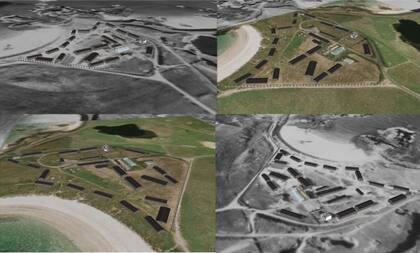 Reconstrucción del campo de Lager-Sylt en diferentes momentos de su historia
