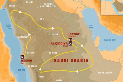 Recorrido del Dakar 2020.