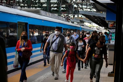 La estación Constitución, a las 8.30