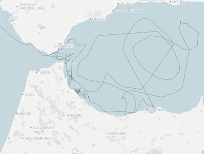 Recorrido de diana antes de cruzar en estrecho