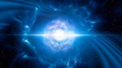 Recreación del choque de estrellas