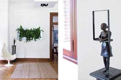 Rectangular como el ventanal al que mira, ‘Live picture’, de la empresa argentina Greentec, es una “naturaleza viva” hecha con tecnología holandesa. Y un signo de vanguardia, humor y audacia en la ambientación, valores muy de esta casa.