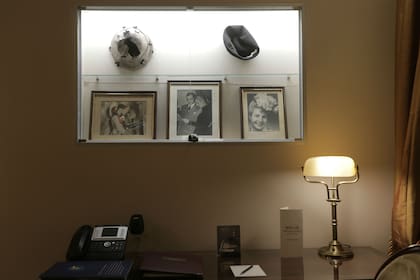 Recuerdos de Evita en la habitación