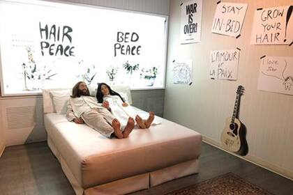 Recuerdos del bed in, con Yoko, en Montreal