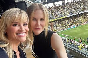 La selfie de Nicole Kidman y Reese Witherspoon durante el partido de Lionel Messi y su primera consagración en Inter Miami