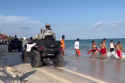 Reforzaron el patrullaje en Playa del Carmen