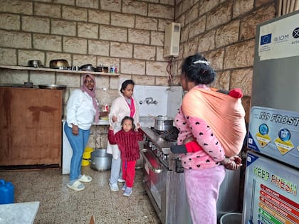 Refugiados en el hogar (Fotografía: Elisabetta Piqué)