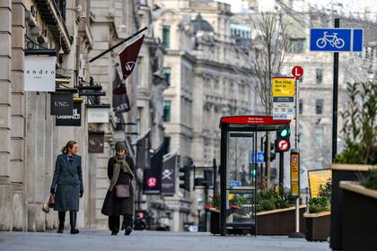 Regent Street, una de las principales calles comerciales de Londres